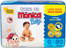 Fralda Turma da Monica Baby Giga G 80 Unidades
