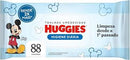 Toalhas umedecidas huggies pacote com 88 unidades