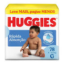Fralda huggies hiper G pacote com 78 fraldas