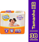 Fralda pom pom protek proteção de mãe  pacote mega XG com 38 fraldas