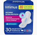 Absorvente Intimus Noturno Suave com Abas 30 Unidades